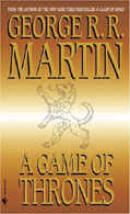 A GAME OF THRONES book cover