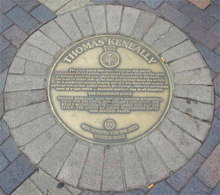Tom Keneally plaque